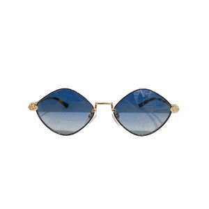 Wholesale blue shades sunglasses for sale - Group buy Small Cat Eye Diamond Oval Sunglasses Double Floral Frame Gradation Blue Shaded Metal Gold Havana Shades Fashion Sun Glasses for Women Men