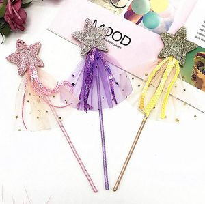 Star Pailletten Fairy Wand Magic Stick Girl Party Princess Gunsten Verjaardagscadeau Carnaval Bruiloft Decoratie Baby Shower Pasen Gift