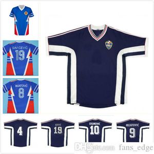 Wholesale thailand world cup for sale - Group buy 1990 Yugoslavia retro Soccer Jersey World Cup Mijatovic Savicevic Vintage Classic Football Shirts thai quality