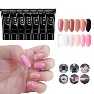 Nail Gel Women False Tips Extension System UV Acrylic DIY Övre formulär för naglar mögel dekorationskonst