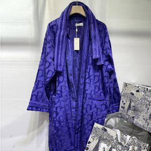 bademantelgürtel großhandel-4 farben marke seepfwear robes volles brief jacquard bademantel innen lässig einstellbar gürtel männer frauen nachtwäsche