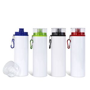 Wholesale white water bottles for sale - Group buy 750ML Straight Child water bottle Tumbler White Blank Sublimation Sippy cup Coffee Mugs For Children Kids