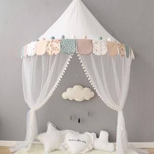 Wholesale kids beds cribs resale online - Mosquito Net Canopy Cribs Indoor Tent For Kids Bed Curtain Playhouses Children Nursery Girls Teepee Birthday Gift Baby Girl
