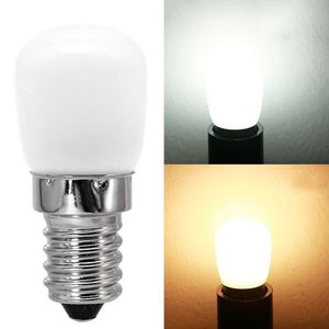 Wholesale mini refrigerator white resale online - Bulbs LED Fridge Light Bulb E14 W Refrigerator Corn AC V Lamp White Warm White Screw Mini Energy Saving
