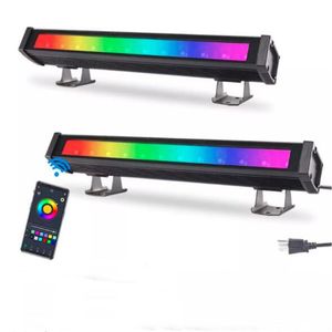 36W W RGB LED steg Bar Ljusfest Effekter Belysning App Control Vattentät Väggvätskefljus för kyrka Bröllop DJ Utomhus landskap