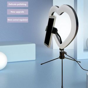 Mobiele telefoon Mounts Houders Dimbare LED Selfie Ring Vullamp met Tripod Holder knippert cameratlamp voor live stream maak