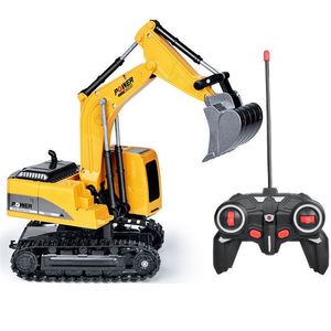 1 RC toy excavator G Channel Engineering Car Toys for boy Digging Sand Kids Christmas Gift