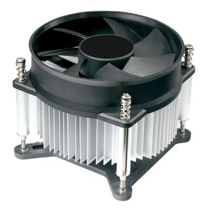 1155 kühlkörper großhandel-Fans Kühlungen CPU Kühler Kühler mm Mini Ruhiger Lüfter Pin PWM Niedrigprofil Aluminium für Intel LGA Kühlkörper