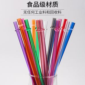 Disposable Straws mm Creative DIY Plastic Party Drinking Straws inch Reusable Straws for Tall Tumblers Can be customized S2