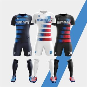 novas camisas de futebol temporada de futebol venda por atacado-19 Nova temporada Homens Criança Kits de Futebol Futebol Jerseys Personalizado Camisa de Futebol Número de Nome Personalizado Grátis