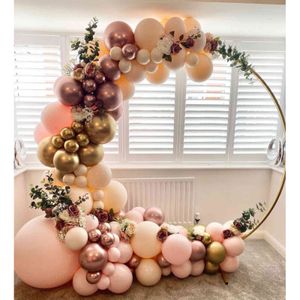 kit de festão de balão de festa venda por atacado-Kit de guirlanda rosa do casamento cromo rosa ouro balão arco festa de aniversário festa de bebê decoração