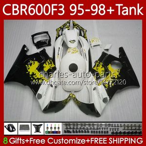 Body Kit For HONDA Bodywork CBR600F3 CC FS Graffiti yellow No CBR F3 CBR600 F3 FS CC CBR600FS CBR600 F3 Fairing Tank