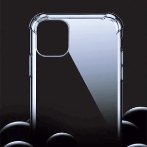 Ultra tunna silikonklara fall för iPhone mini PRO XS max X XR S plus SE S transparent mjukt skyddskal s