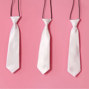 cravates à col blanc achat en gros de Sublimation Blanche Blanc Cravates Enfants Adulte Cravate Cravate Coeur Imprimer Imprimer Consommables Custom Diy Matériau Grossiste R2