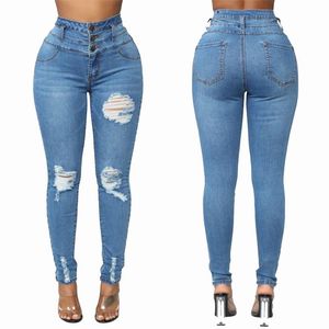 jeans for ladies venda por atacado-Jeans masculinos Últimas chegadas moda senhoras jeans jeans collants alta cintura trecho slim fit lápis rua jea
