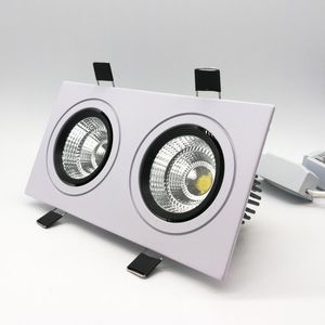 電球正方形2 W調光可能な穂軸LEDダウンライトCRI88二重固定具の陥凹シーリングダウンライトランプ
