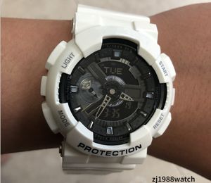 2021 Mężczyźni Watch Shock GW A1100 G Wristwatch Resistor Ochrona Sport Nowe Cyfrowe Zegarek LED Light Moda Męska Sukienka Zegarki styl rekreacyjny