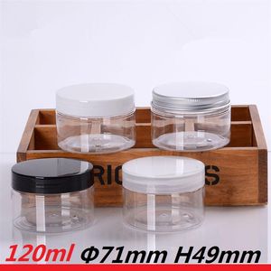 Storage Bottles Jars Cosmetic Container ml Cream Transparent Bottle g PET Plastic Jar W Black White Natural Lids oz Beauty Packagi