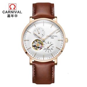 Wholesale under water led resale online - Top Mechanical Watches Fashion Men Brand Luxury Carnival Tours Automatic Small Dial Skeleton