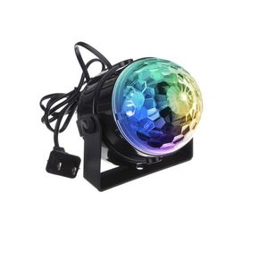 LED効果IRリモコンLEDSクリスタルマジックボール3WミニRGBステージ照明効果ランプ電球パーティーディスコDJクラブパーティのライトショークレステック