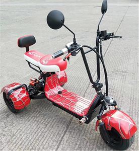 pil gücü scooter toptan satış-Mini tekerlekler çıkarılabilir pil yüksek güç motoru ile ileri geri elektrikli scooter destekleri Retro