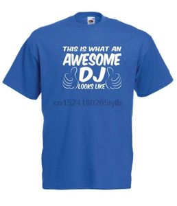 größe 16 männerhemd großhandel-Herren T shirts Awesome DJ Lustige Musik Männer Frauen T shirt Top Größe S M L XL XXL