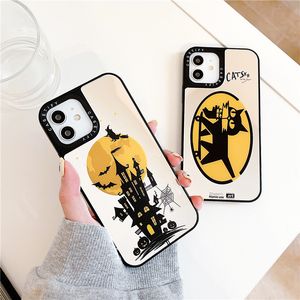 Fortress Witch Mirror Case for iPhone Mini Pro Max XR XS s Plus Full Protective Soft Bumper Cat Phone Cover Shockproof