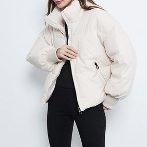 parka haki ceket toptan satış-Kadın Ceketler Catonatoz Kadın Ceket Kış Kadın Katı Haki Boy Parkas Sıcak Zarif Kalın Fermuar Ceket Jaqueta Feminina