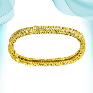 armbänder machen lieferungen großhandel-Bangle Wide Hand voller Zirkon Diamant Armband Mode Einfache Stil Zubehör angepasst für Frauen die Lieferungen herstellen