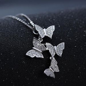 Wholesale butterfly crystal wedding for sale - Group buy HotNew Arrival Zircon Crystal Butterfly Necklaces Pendants For Women Jewelry Cz Wedding Chokers Necklace