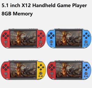 Wholesale portable video game console resale online - X12 Handheld Game Player GB Memory Portable Video Game Consoles with inch Color Screen Display Support TF Card gb MP4 MP5 Player