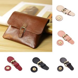 Leather Bag Buckles For DIY Handmade Handbag Wallet Purse Magnetic Snap Fasteners Hangbag Lock Accessories Parts