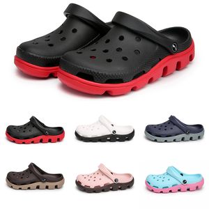 Wholesale mens casual red sandals resale online - men women sandal couples casual beach shoes outdoor classic black red sandals slippers hospital womens work medical slipper