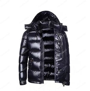 parka winter jacket men toptan satış-2021 Erkek Ceket Aşağı Parkas Klasik Rahat Kışlık Mont Açık Tüy Tutmak Sıcak Ceket Giyim Kapşonlu Soğuk Koruma Rüzgar Geçirmez Doadoune Homme Unisex Boyutu S XXXL