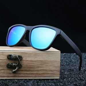 gafas de sol de madera de ébano al por mayor-Gafas de sol Real Ebony Wood UV Moda Hombres Conducción Coches Gafas Envuelva Vintage Masculino Polarizado