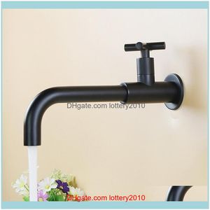 Faucets Faucets Showers As Home Gardensingle Handle Basin Wall Mounted Bathroom Faucet Single Cold Water Taps Kitchen Sink Garden Mop1 Dr