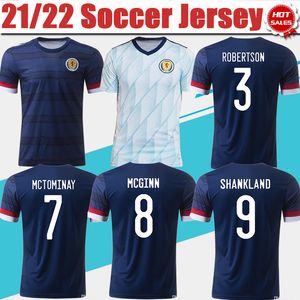 i̇skoçya futbol takımı gömlek toptan satış-İskoçya Futbol formaları Dünya Kupası Elemeleri Futbol Jersey Ev Mavi Robertson Fraser Tierney Erkekler Uzakta Beyaz Milli Takım Gömlek Üniformaları