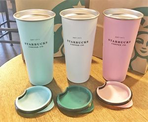 Wholesale starbucks thermos flask for sale - Group buy 2020 Starbucks Vacuum Insulated Travel Coffee Mug Stainless Steel Tumbler Sweat Free Coffee Tea Cup Thermos Flask Water Bottle free ship