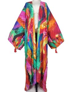 Etnische kleding Mooie Herfst Winter Lange Mouw Katoen Duster Coat voor Dames Midden Oosten Beach Muslim Kaftan Kimonos Ramadan