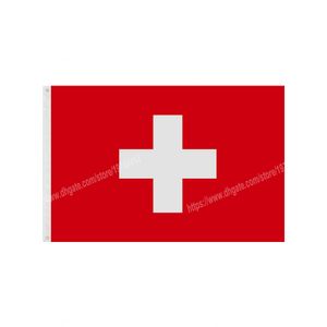 флаги швейцарии оптовых-Швейцария флаги Национальный полиэстер Баннер Полет х см ft Флаг по всему миру Всемирно открывается на открытом воздухе