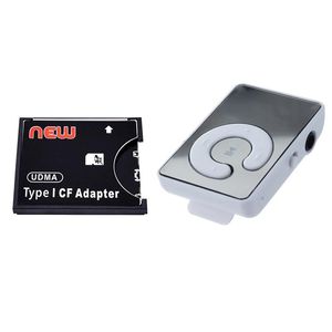 geschwindigkeit mp3 großhandel-MP4 Spieler Mini Mirror Clip USB Digital MP3 Music Player High Speed SDHC SDXC zu Standard Compact Flash Type I Karte