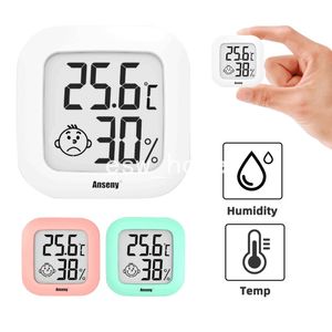 indicador de temperatura e umidade venda por atacado-Casa Mini LCD LCD Termômetro Digital Higrômetro Sala Interior Temperatura Medidor Medidor Sensor Sensor Estação meteorológica