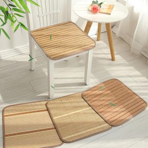 Summer Bamboo Mat Seat Cover Student Classroom Office Home Chair Dining BuFart Cool Universal Covers