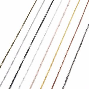 Wholesale silver chain making for sale - Group buy 10yards roll mm mm Width Gold Silver Color Iron Metal Squash Link Chains For Necklaces Bracelets DIY Jewelry Making