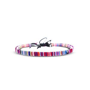 Kimter Braided Rainbow Bransoletki Anklet Handmade Lesbijki Gay Pride Braid Rope Wristband Bransoletka Akcesoria stóp A46Z