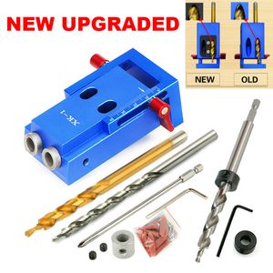 Wholesale step drill bits wood for sale - Group buy upgraded mini style pocket hole jig kit system for working joinery and step drill bit accessories wood work tool