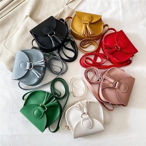 Wholesale baby girls leather handbags for sale - Group buy Free DHL INS Solid Color Small Leather Handbags Baby Girls Mini Purse One shoulder Bag Infant Toddler Fashion Cute Crossbody Messenger Bags