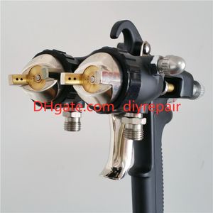 Professionell Nano Chrome Painting Dual Head Pneumatic Sprayer Hot On Sales Double Nozzle Spray Gun