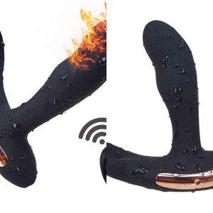 NXY Sex Vibrators Nieuwe afstandsbediening Prostaat Massager USB Opladen Strapon voor Mannen Anale Vibrator Speelgoed Verwarming Pluggen Producten
