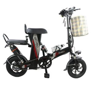vélo électrique de scooter pour adultes achat en gros de Vélos électriques vélos adultes vélos à roues pouces max gamme de km v W mini pavillon portable scooter pliable